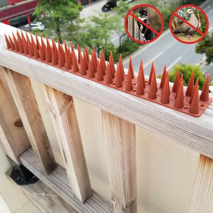 Plastic Bird Repellent Thorns Anti Climb Nails for Fences Brown | Syndmart