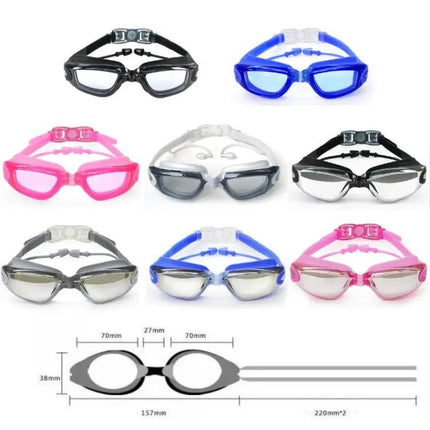 HAIZID Myopia Swimming Goggles Anti-Fog Waterproof Silicone | Syndmart