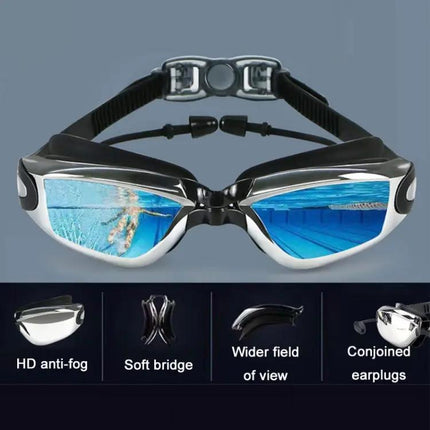HAIZID Myopia Swimming Goggles Anti-Fog Waterproof Silicone | Syndmart