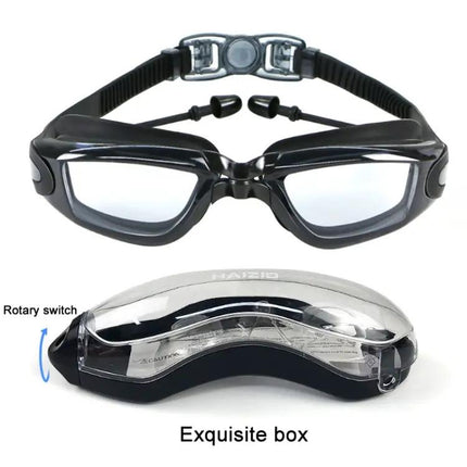HAIZID Myopia Swimming Goggles Anti-Fog Waterproof Silicone | Syndmart