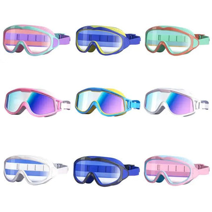 Kids Anti Fog Swimming Goggles Large Frame Silicone | Syndmart