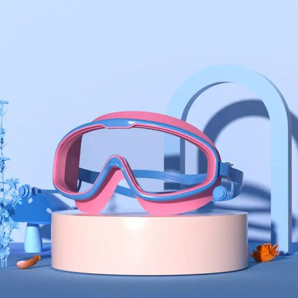 Kids Large Frame Anti Fog Waterproof Goggles With Earplugs