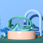 HD Transparent Swimming Goggles(Blue Green) / Blue Green