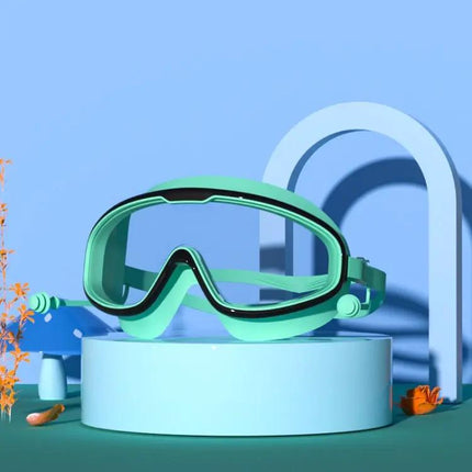 Kids Large Frame Anti Fog Waterproof Goggles With Earplugs