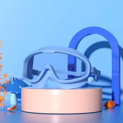 Kids Large Frame Anti Fog Waterproof Goggles With Earplugs