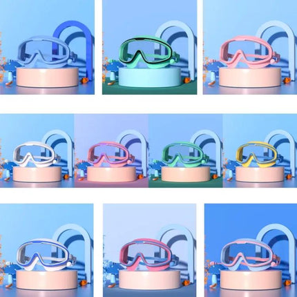 Kids Large Frame Anti Fog Waterproof Goggles With Earplugs