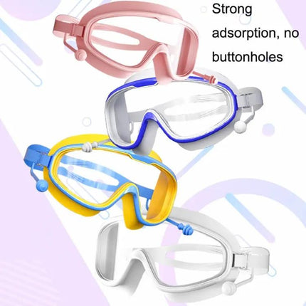 Kids Large Frame Anti Fog Waterproof Goggles With Earplugs
