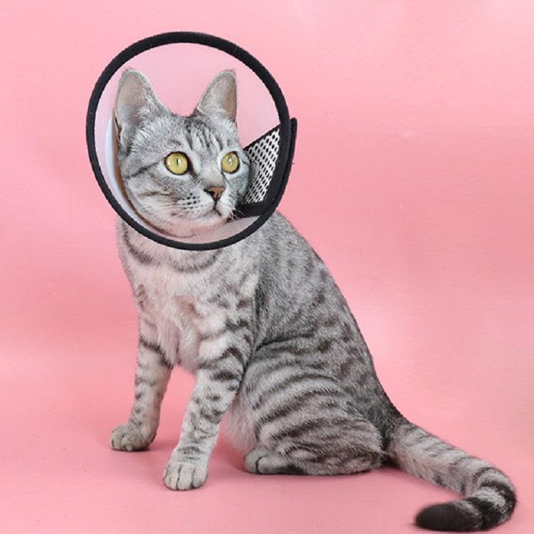 Pet Recovery Headgear: Anti-Bite Collar for Cats and Dogs, Size No.7/8cm