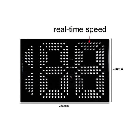 GPS Rear Window Speedometer for Vehicle Safety Monitoring - LED real-time speed display mounted on rear window (288x218mm)