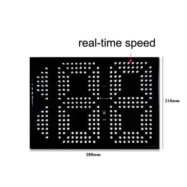 GPS Rear Window Speedometer for Vehicle Safety Monitoring - LED real-time speed display mounted on rear window (288x218mm)