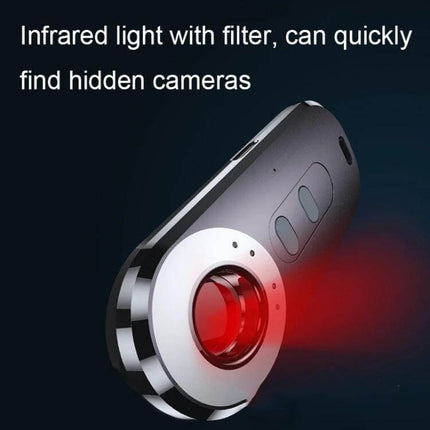 AK400 Wireless Infrared Detector for Everyday Privacy Protection compact detector shining red IR light to reveal hidden cameras