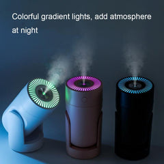 Colorful Rotating USB Night Light Humidifier with Adjustable Mist