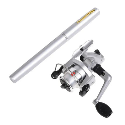 LEO Pen Type Fishing Rod And Reel Set Portable Blue