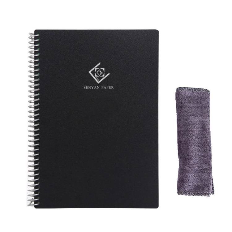 KCA02 Erasable Waterproof Coil Notebook, Spec:, A5 Square, B5 Round, A5 without LOGO, A5 Iron Ring no LOGO, A5 Note Type - Syndmart