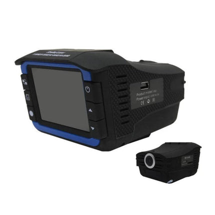 VG3 2-in-1 Dash Cam with Radar Warning for Safe Driving black 140° HD wide-angle dash camera with display and buttons