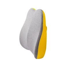 Ultimate Comfort Ergonomic Lumbar Support Pillow for Office Chairs Lemon Yellow