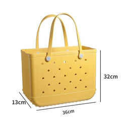 Water-Resistant EVA Beach Tote with Ventilation Holes