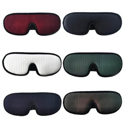Memory Foam Sleep Eye Mask For Restful Comfort Everyday shown in six colors with breathable memory foam and contoured fit