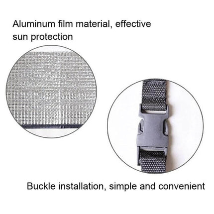 Universal Air Conditioner Cover 80 x 40 cm Rainproof - aluminum film sun protection and PP buckle closure for secure installation