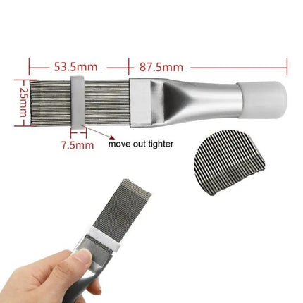 Air Conditioner Fin Cleaning Tool Coil Comb Folding Brush | Syndmart