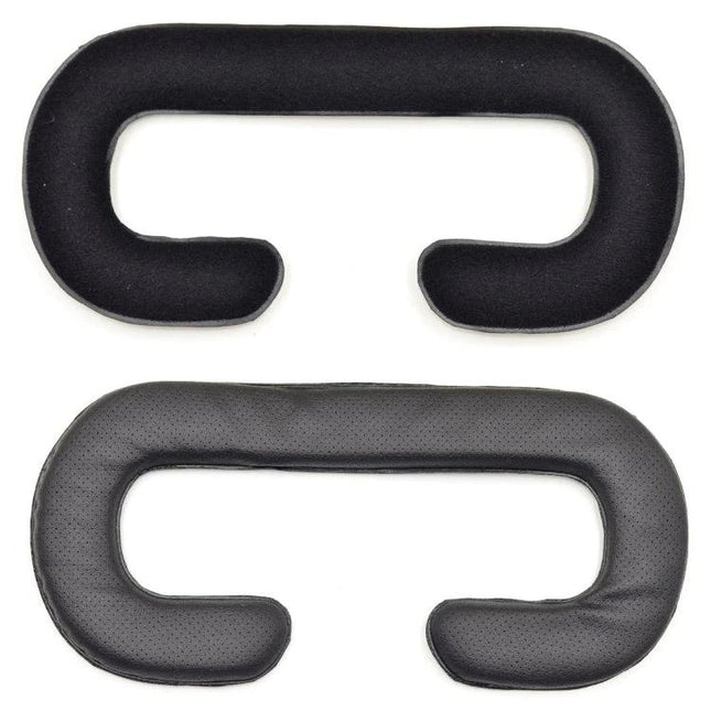 PU Leather Foam Eye Mask Cover for HTC VIVE VR, Including Thick and Thin Options - black replacement cushion set for comfort and hygiene