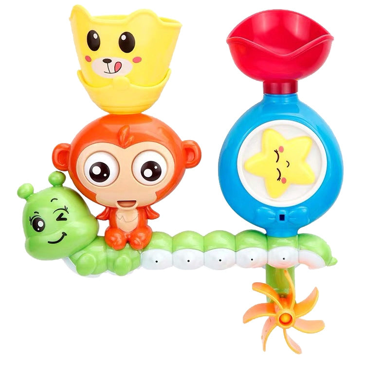 Monkey Shaped Waterwheel Baby Water Toys