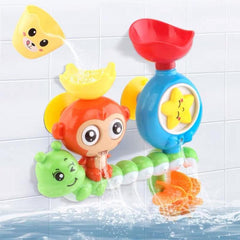 Cute Monkey Waterwheel Baby Bath Toy