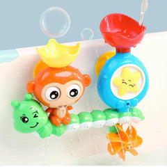 Cute Monkey Waterwheel Baby Bath Toy