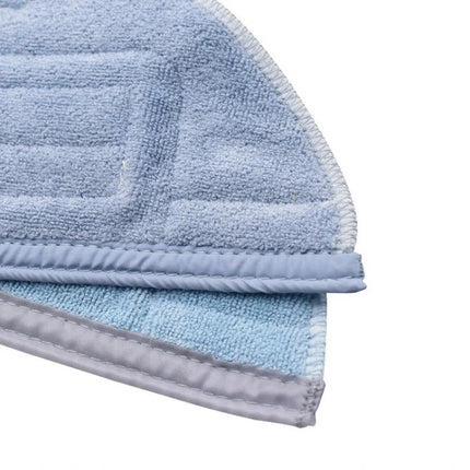 Replacement Hemming Mop Cloth for Xiaomi Roborock S7, T7S and G10 Models – close-up of blue double-layer microfiber mop pad with reinforced hem