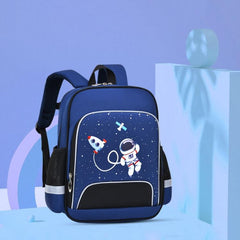 Lightweight Cartoon School Backpack for Kids with Reflective Safety Features and Load-Reducing Design