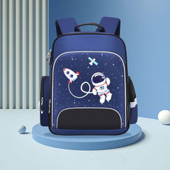 Lightweight Cartoon School Backpack for Kids with Reflective Safety Features and Load-Reducing Design