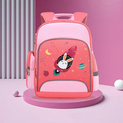 Lightweight Cartoon School Backpack for Kids with Reflective Safety Features and Load-Reducing Design