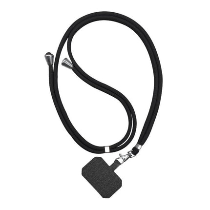 Adjustable Phone Lanyard Set of 2 with Detachable Neck Cord – black adjustable neck cord with detachable phone connector for hands-free use
