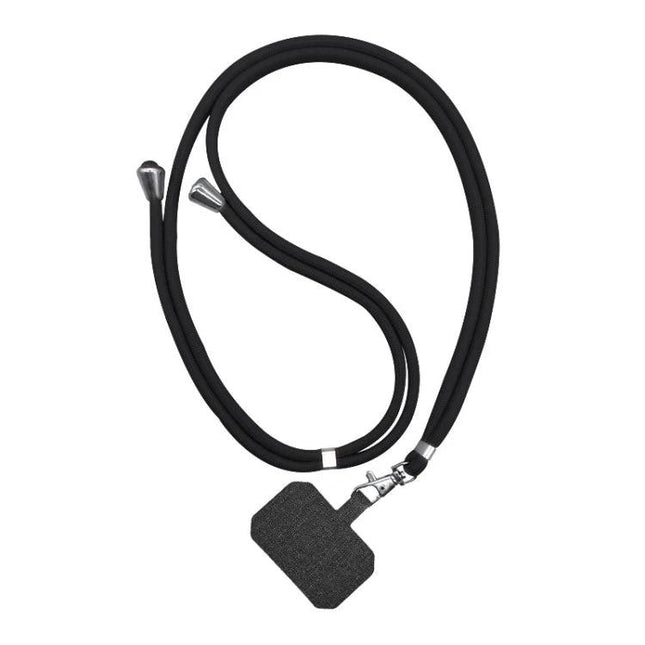 Adjustable Phone Lanyard Set of 2 with Detachable Neck Cord – black adjustable neck cord with detachable phone connector for hands-free use