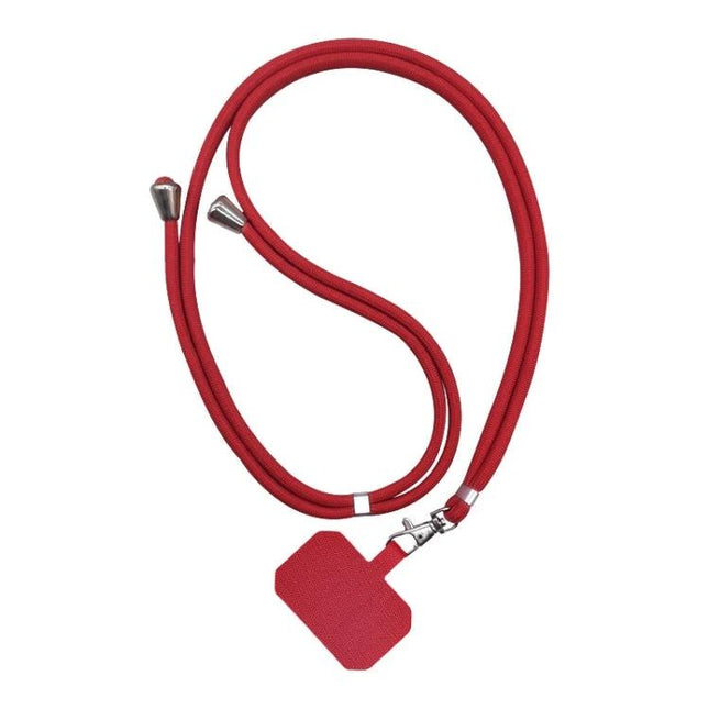 Adjustable Phone Lanyard Set of 2 with Detachable Neck Cord - red adjustable neck strap with detachable clip and anchor for smartphones