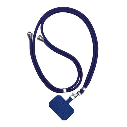 Adjustable Phone Lanyard Set of 2 with Detachable Neck Cord – navy blue adjustable neck cord with detachable clip and phone anchor
