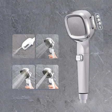 Adjustable Handheld Shower Head for Daily Home Bathing Needs - chrome multi‑mode spray for gentle rain and targeted cleaning