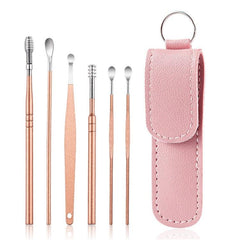 Stainless Steel Nail Care Kit with Eyebrow Trimmer - Multiple Color Options