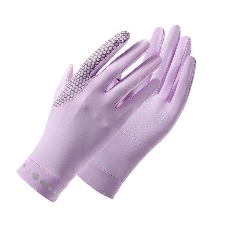 Cooling UV Shield Fingerless Gloves for Outdoor Adventures - Breathable Ice Silk Protection