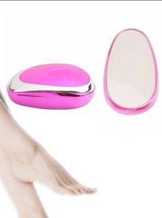 Gentle Crystal Epilator - Painless Hair Removal and Exfoliation Device for All Skin Types Rose Red