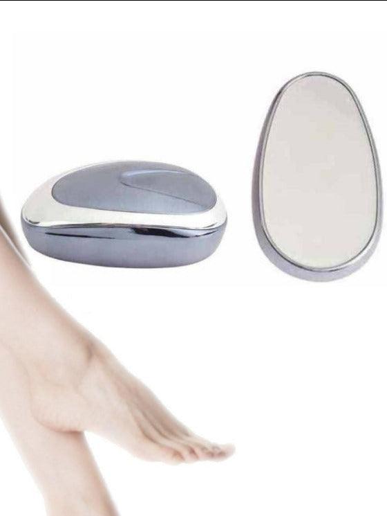 Gentle Crystal Epilator - Painless Hair Removal and Exfoliation Device for All Skin Types Dark Blue