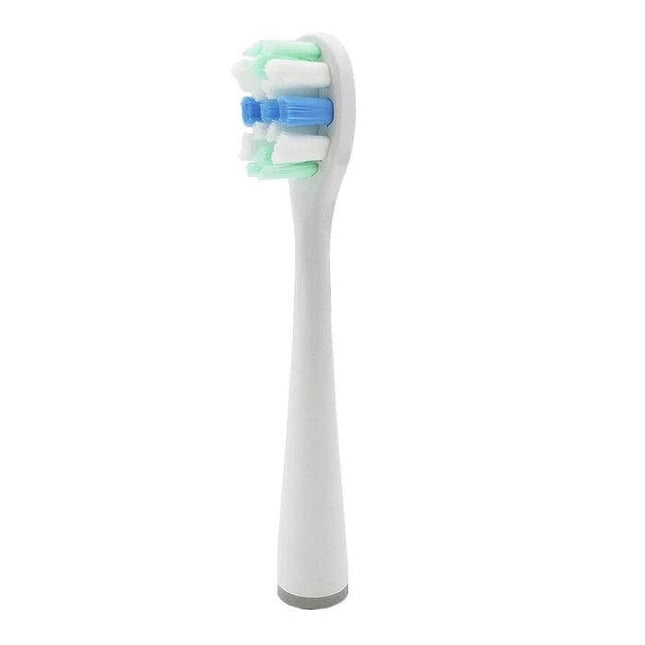 Replacement Toothbrush Heads Sensitive Care Daily Cleaning - DuPont bristles, rounded top, U-shaped wrap for gentle gum care and surface stain removal