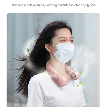 Hanging Neck Fan with Bladeless Design for Everyday Cooling