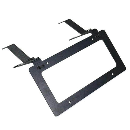 Punch-Free Front License Plate Holder for Tesla Model 3 and Y - black no-drill mounting bracket for front plate