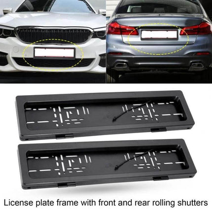 European Standard Electric Roller Shutter License Plate Cover motorized front and rear license plate concealment for privacy
