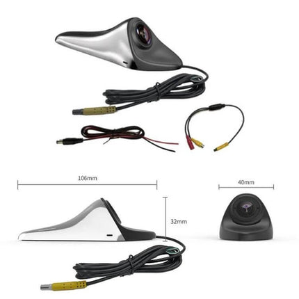 Auxiliary Camera for Car Right Blind Spot Safety Assistance - compact wide-angle PC housing with 12V cable and connectors for lane change and parking