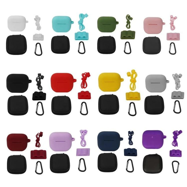 Silicone Covers for AirPods 3 Protection in Daily Outings - colorful soft silicone cases with carabiner and accessories for everyday use