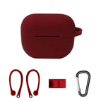 Ear Hanging Set Wine Red