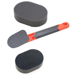 Ergonomic Long-Handled Tire Waxing Brush with Removable Sponge