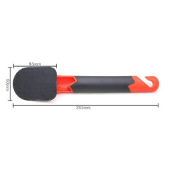 Ergonomic Long-Handled Tire Waxing Brush with Removable Sponge